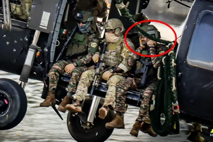 Para SF Soldier Covers Ears During SOF Week 2026