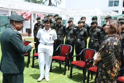 RIMC Cadets Interacting