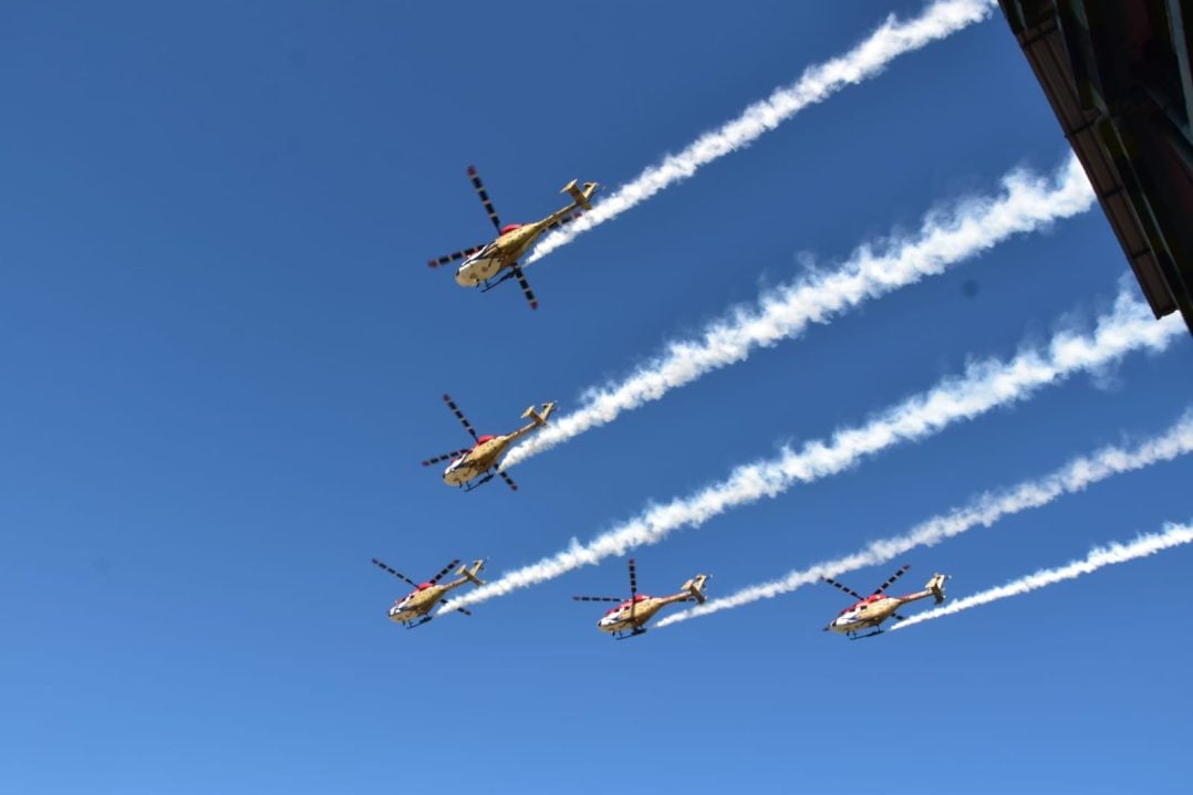 Sarang Team in ALH Dhruv