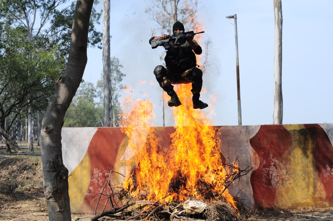 Soldier Jumping