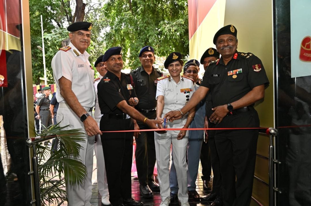 Surg VAdm Arti Sarin Cutting Ribbon