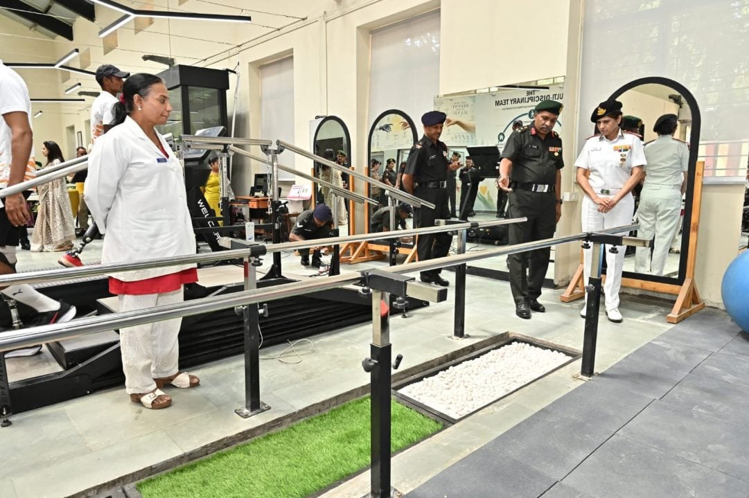 Surg VAdm Arti Sarin Reviewing with Officers