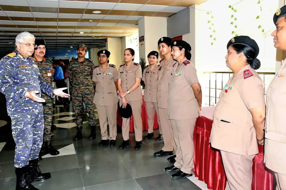 Surg VAdm Vivek Hande Interacting