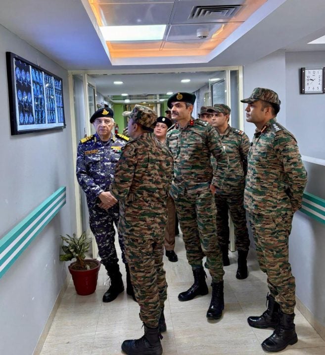 Surg VAdm Vivek Hande and Other Officers