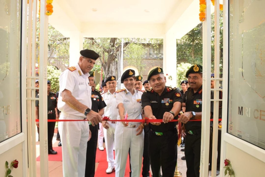 Surg Vice Admiral Arti Sarin Cutting Ribbon