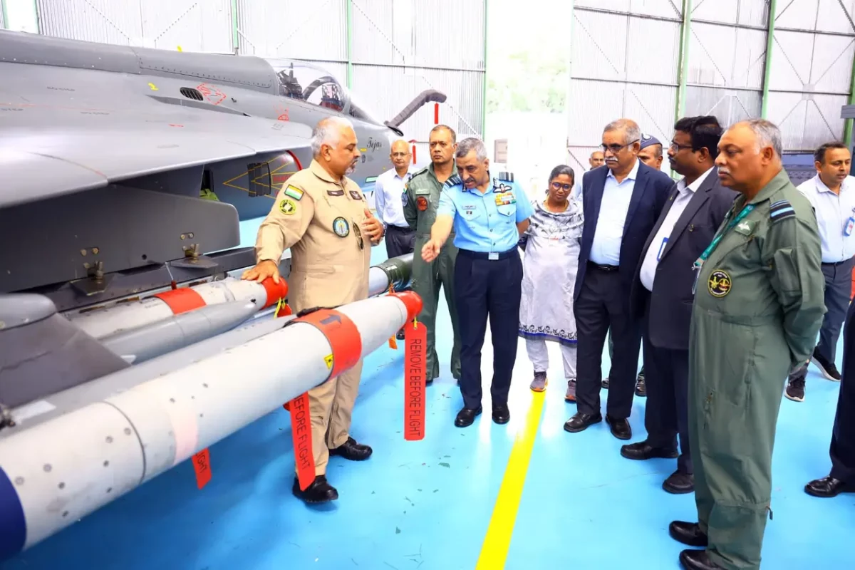 Air Marshal Ashutosh Dixit Reviewing