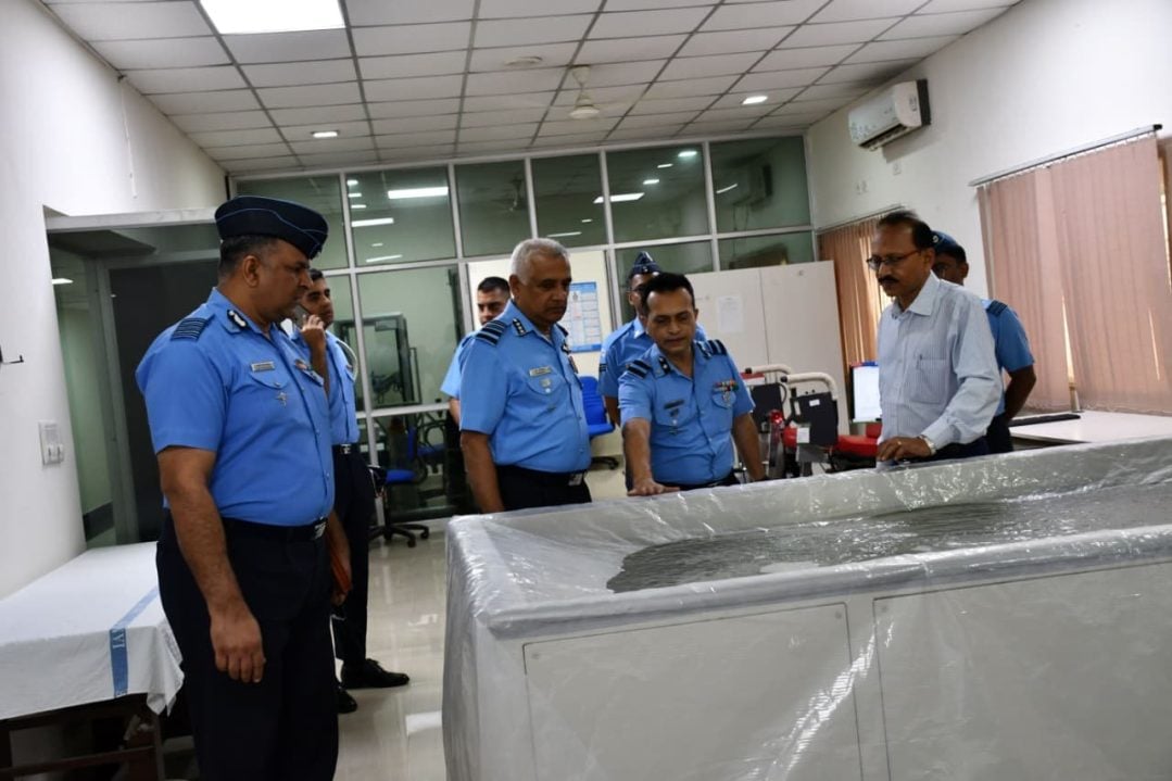 Air Marshal S Shrinivas Reviewing