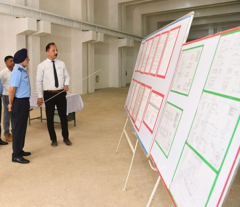 Air Marshal Walia Reviewing