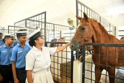Cadet with Horse