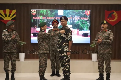 Gen Dwivedi Commending Shri Vandan Saxena