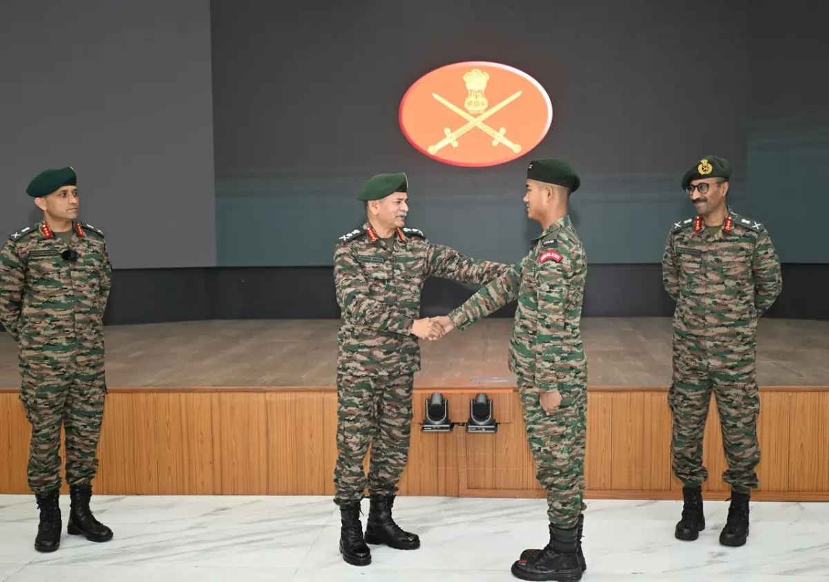 Gen Dwivedi Shaking Hands
