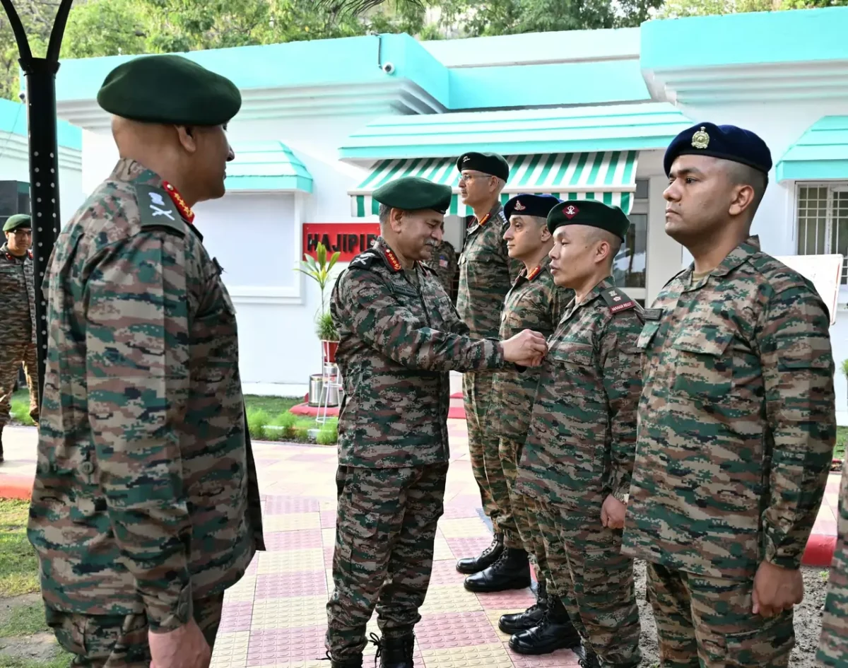 General Dwivedi Commending Officer