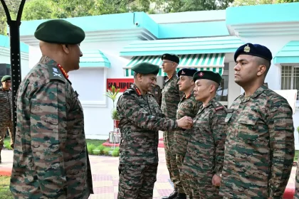 General Dwivedi Commending Officer