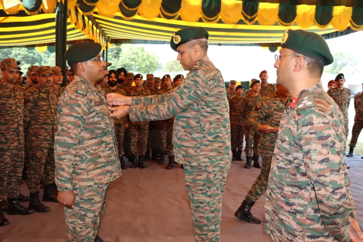 Lt Gen Anindya Sengupta Commending