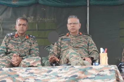 Lt Gen PK Mishra Reviewing 1