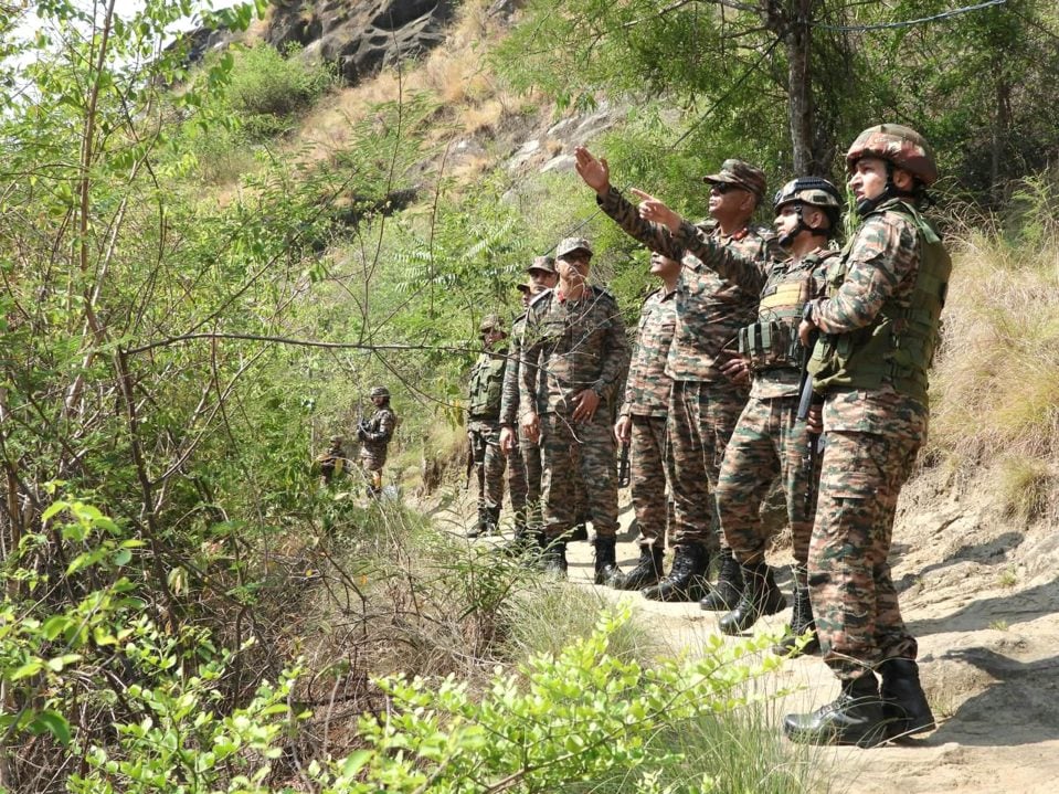 Lt Gen PK Mishra Reviewing 1