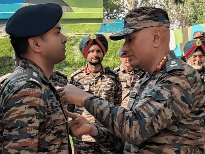 Lt Gen Pratik Sharma Commending