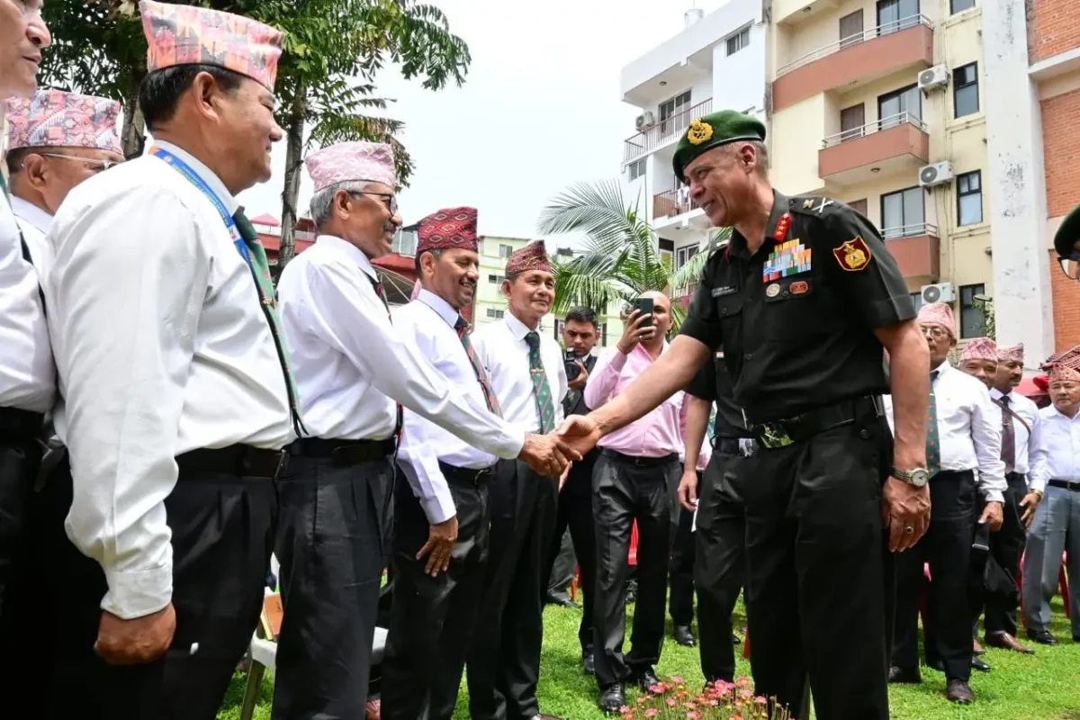 Lt Gen Sanjeev Chauhan Shaking Hands