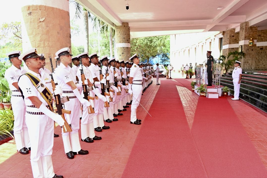 Lt Gen Sharma Receiving Guard of Honour
