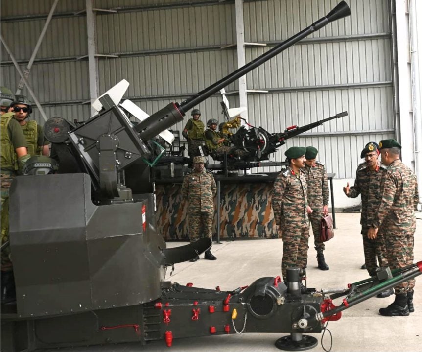 Lt Gen VMB Krishnan Reviewing 1
