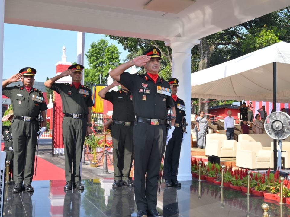 Major General Sachin Malik Saluting