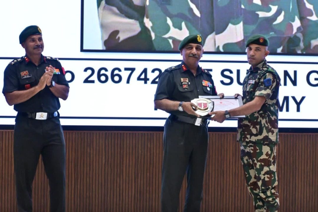 Officer Getting Award