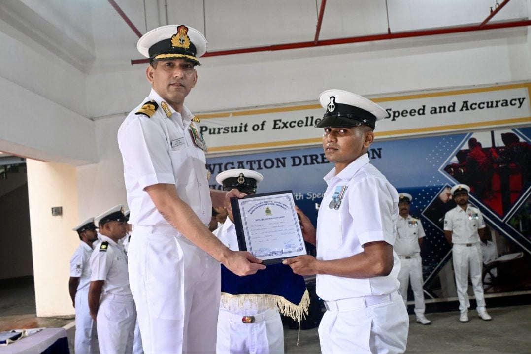 Officer Giving Certificate 1