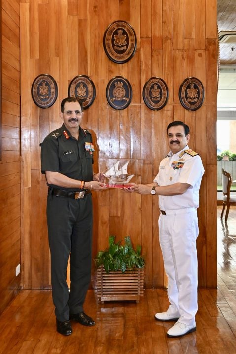 Officer Giving Memento