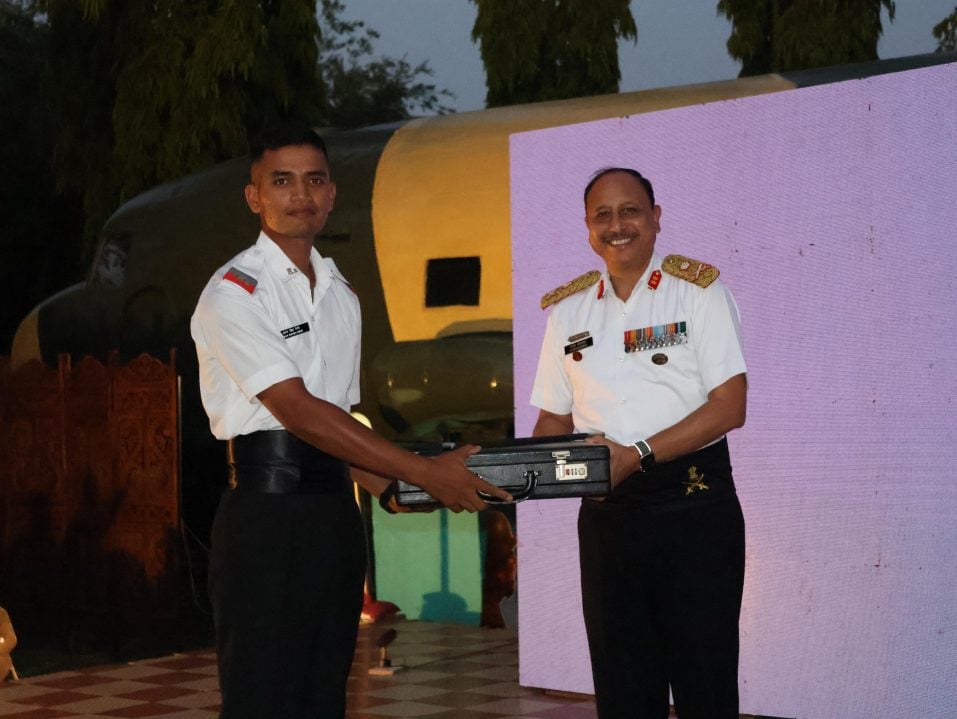 Officer with Cadet