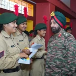 Officer with NCC Cadets 1