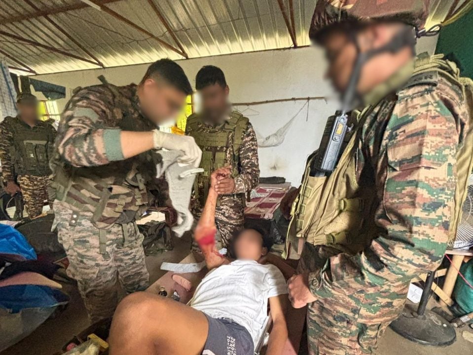 Officers Helping Patient