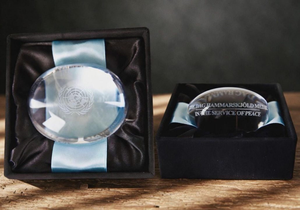 Posthumous Dag Hammarskjold Medal