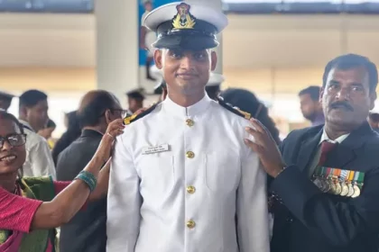Sub Lt Ritesh Kumar SIngh with Family