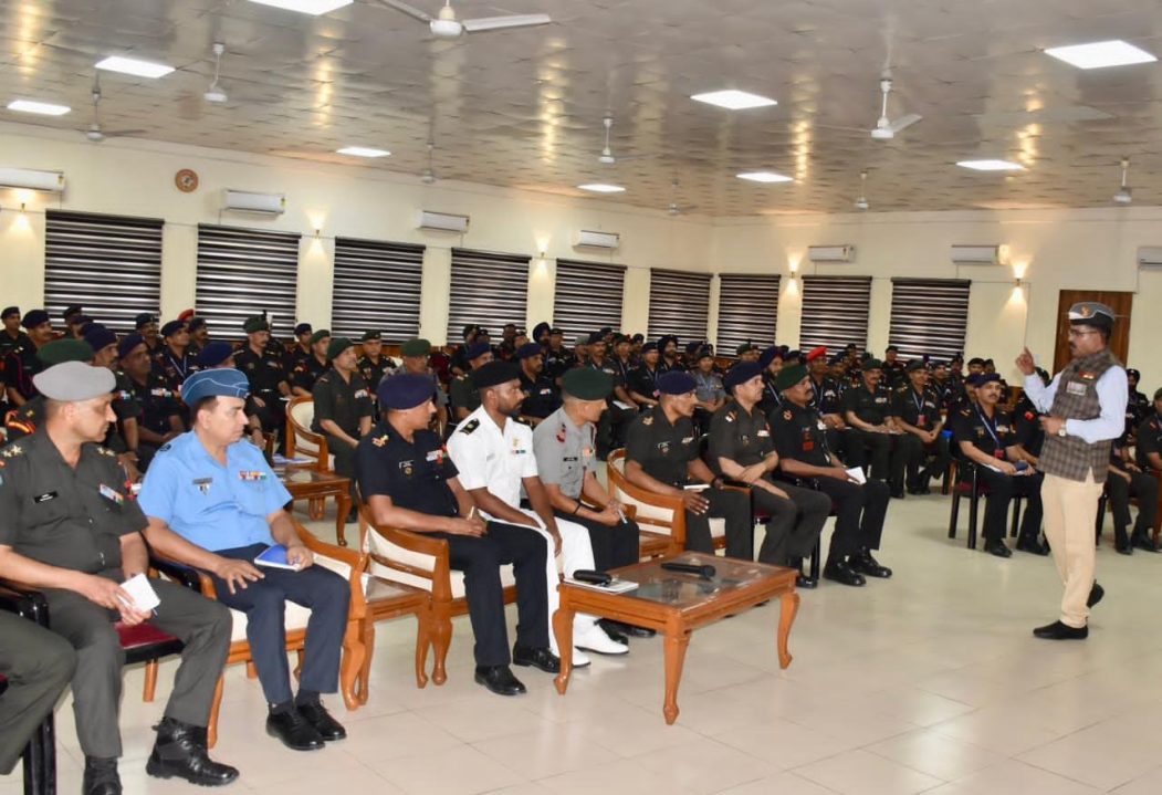 Sub Maj Hony Capt Yogendra Singh Yadav and Other Officers