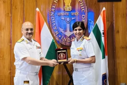 Surg VAdm Arti Sarin with Officer