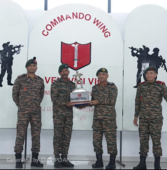 Trophy Being Presented