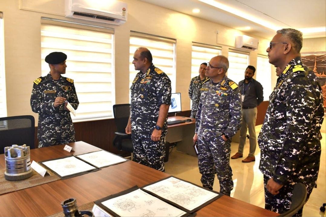 Vice Admiral Sanjay Bhalla Interacting