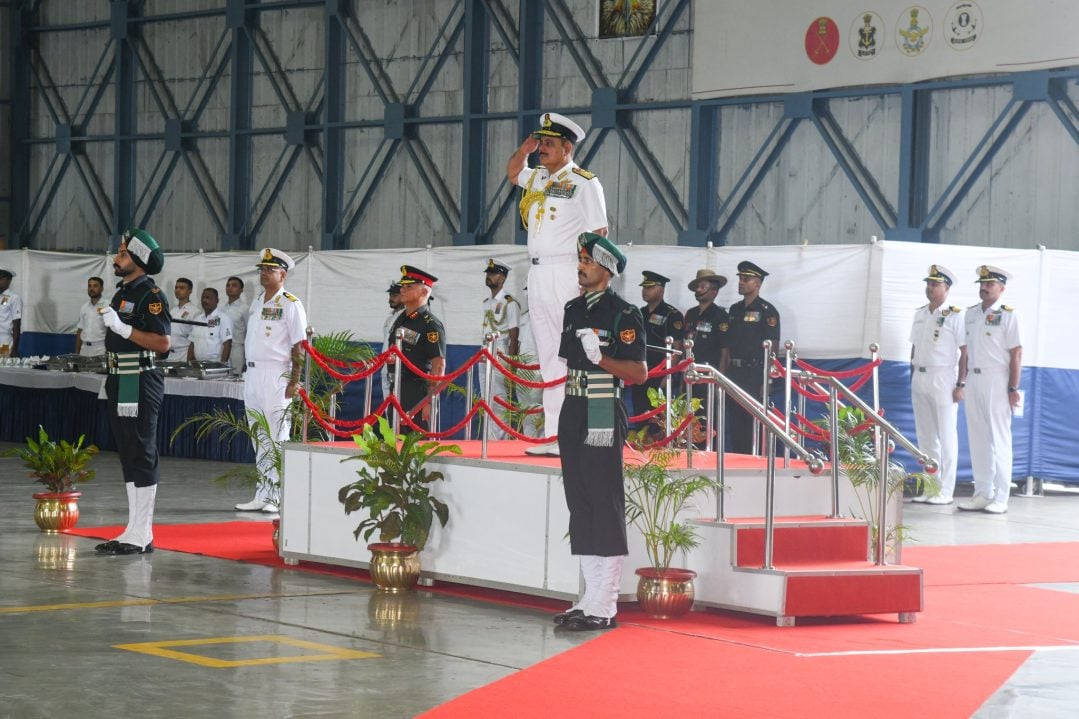Vice Admiral Vineet McCarty at Ceremony