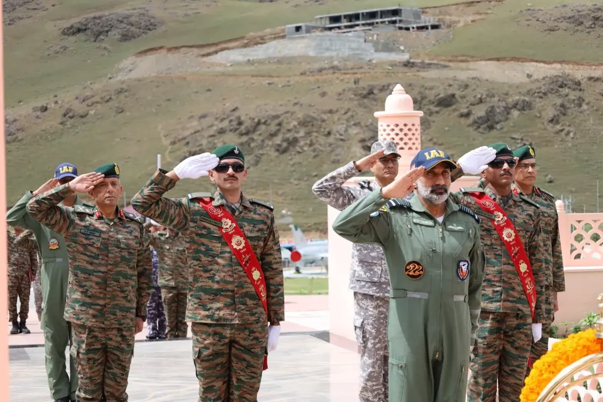 ACM AP Singh Saluting