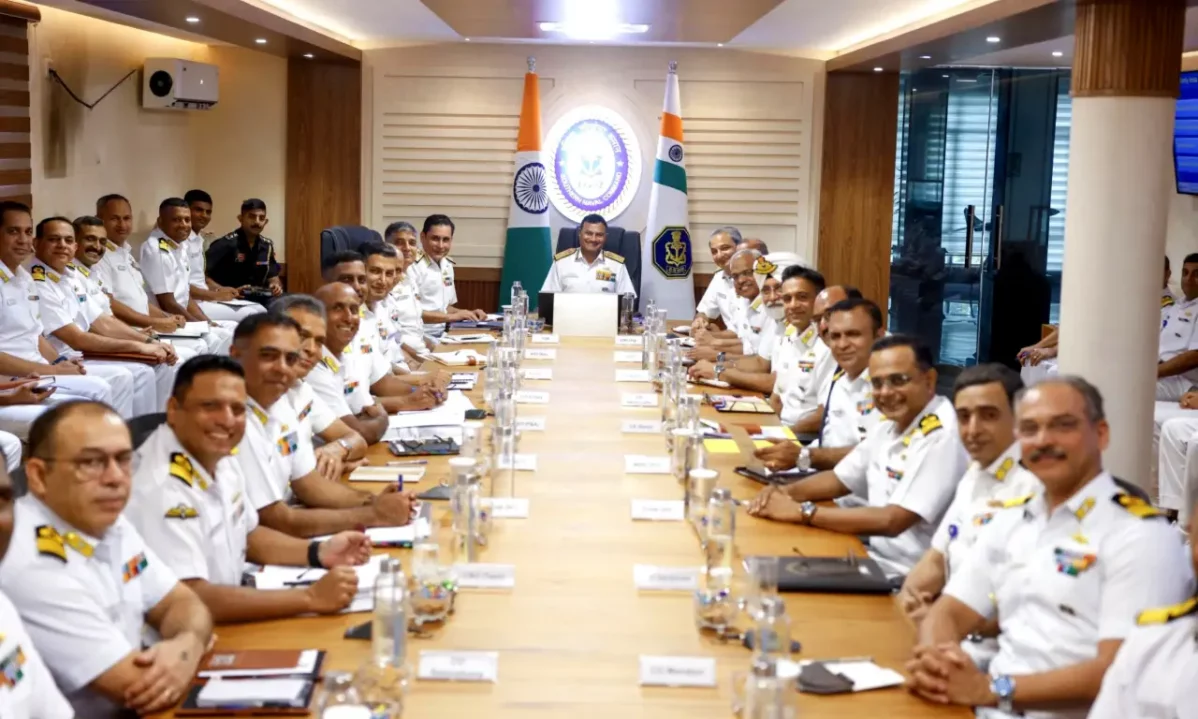 Admiral Krishna Swaminathan and Other Officers
