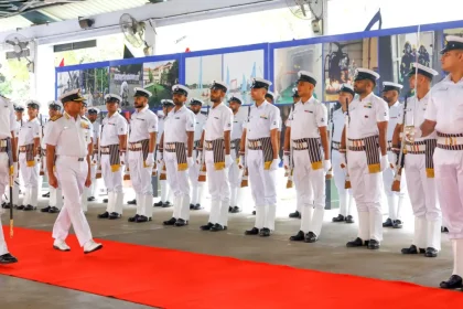 Admiral Krishna Swaminathan at Ceremony
