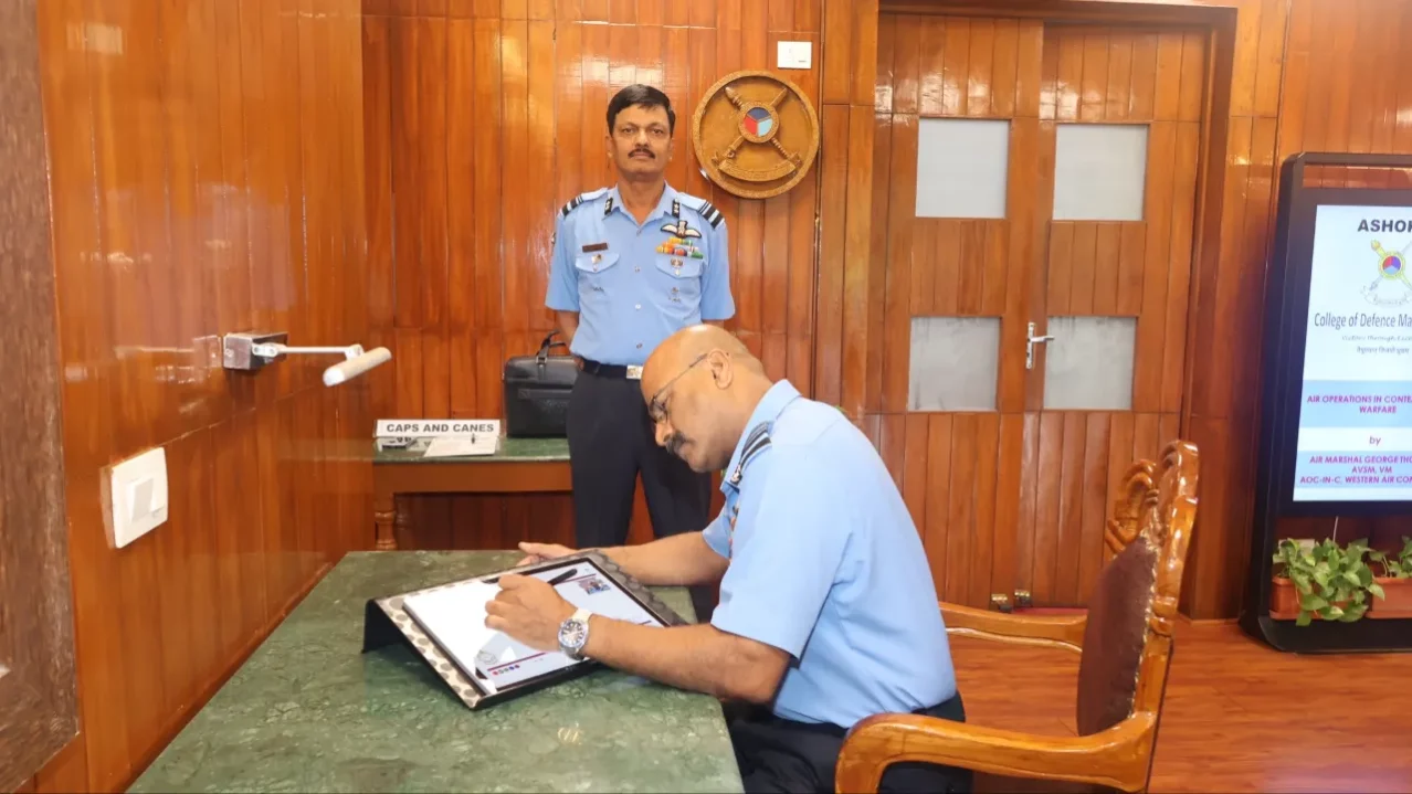 Air Marshal George Thomas Signing