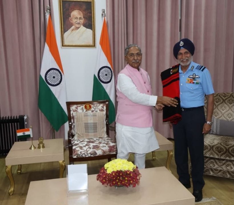 Air Marshal IS Walia with Governor of Nagaland
