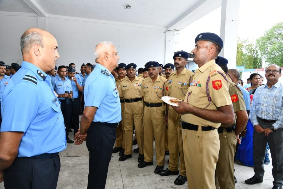 Air Marshal S Shrinivas Interacting
