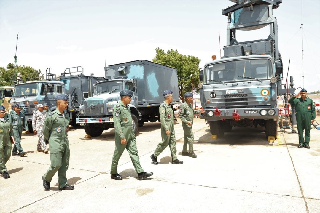 Air Mshl JS Mann Reviewing