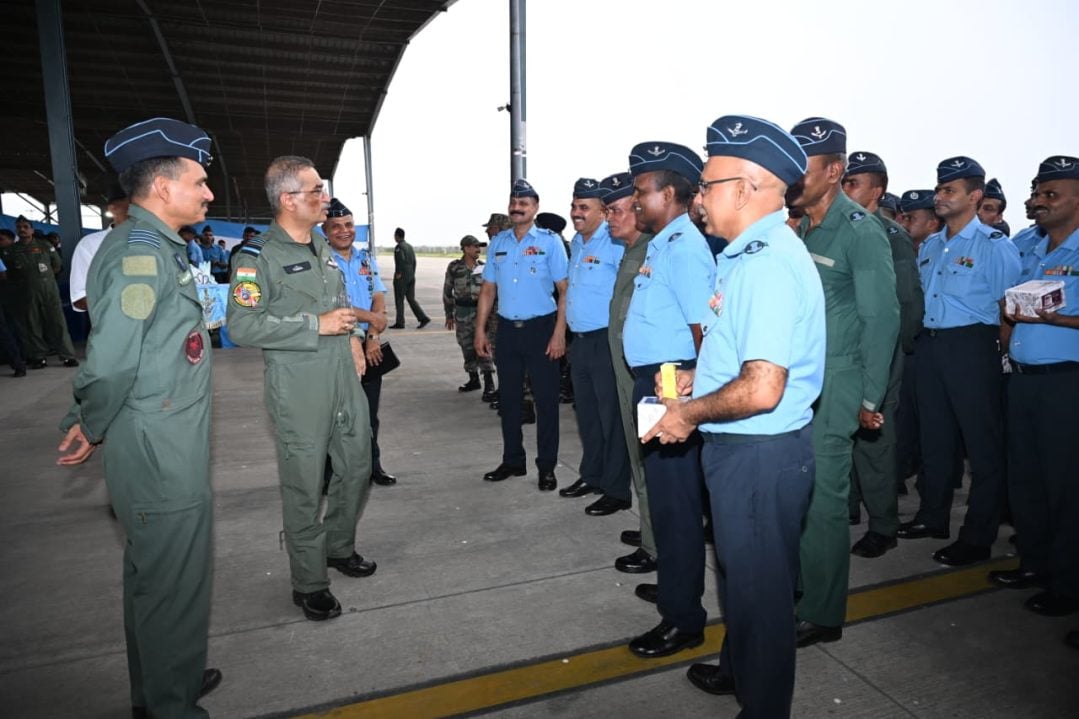 Air Mshl Tarun Chaudhry Interacting