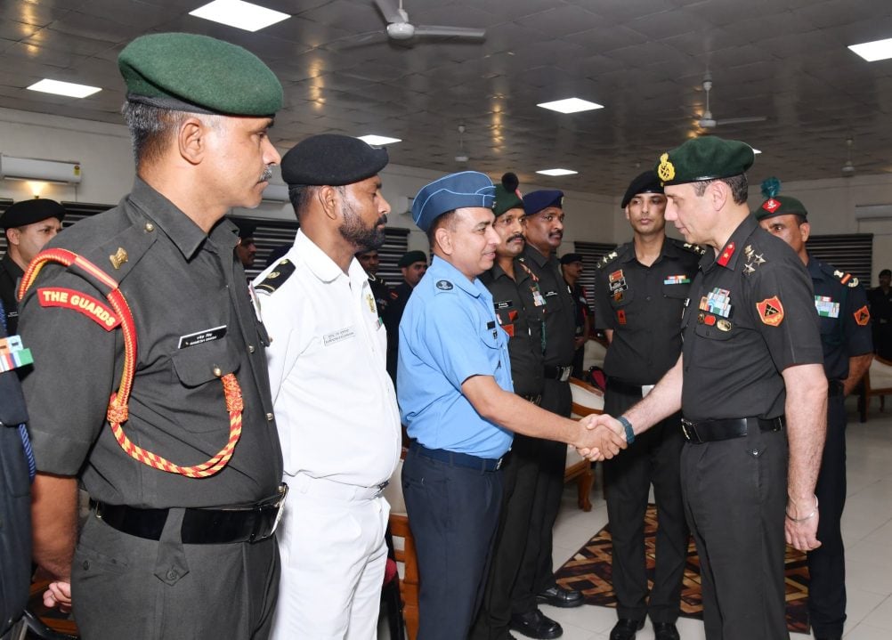 Brig Gaurav Kapoor Shaking Hands