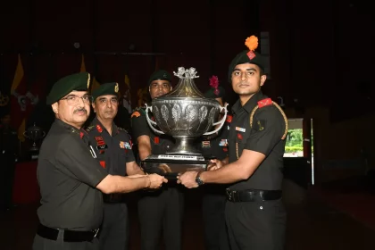 Captain Sushant Kumar of Naga Regiment Adjudged Overall Best Student at Battalion Support Weapons Course at The Infantry School, Mhow