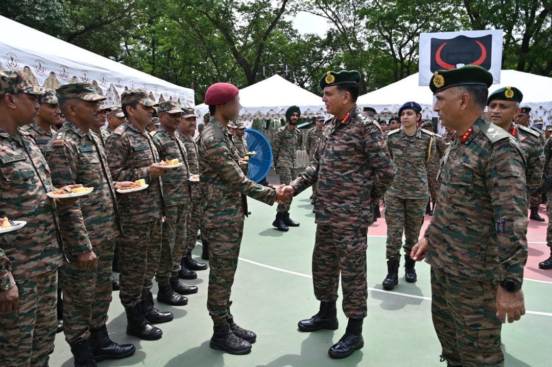 Gen Dhiraj Seth Shaking Hands