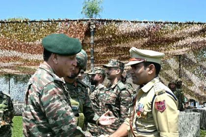 General Dhiraj Seth Shaking Hands